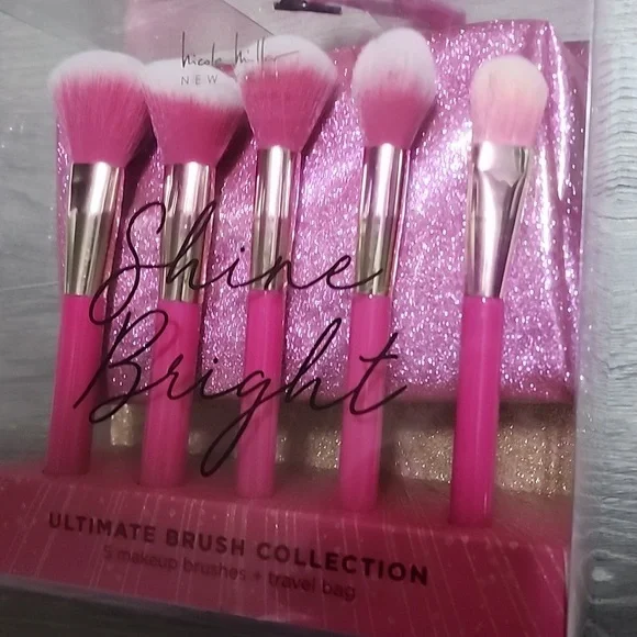 Make Up Brushes With Makeup Bag|Travel Bag Combo Pink - Picture 8 of 12